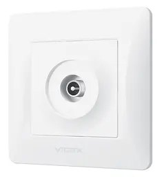 Розетка Videx Binera TV одинарна телевізійна біла (VF-BNSK1TVME-W) - мініатюра 2