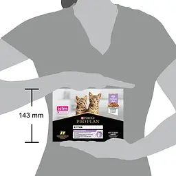 Набір вологий корм для кошенят Purina Pro Plan Kitten Healthy Start шматочки у підливці з індичкою 850 г (10 шт. х 85 г) - мініатюра 4