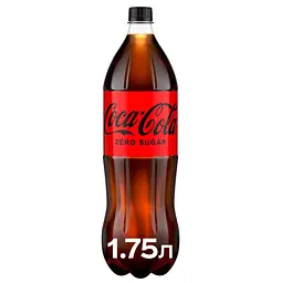 Напій Coca-Cola Zero безалкогольний сильногазований 1.75 л - мініатюра 2