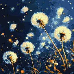 Набір для розпису Кульбаби, 40x40 см, КНО3314