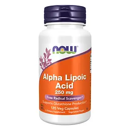 Альфа-ліпоєва кислота Alpha Lipoic Acid 250 мг 120 вегетаріанських капсул