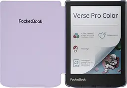 Обкладинка PocketBook 6", Verse(PB619/629/634), Shell Прозорий Light cover, фіолетова - мініатюра 4