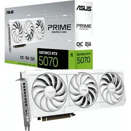 Відеокарта ASUS GeForce RTX5070 12Gb PRIME OC WHITE (PRIME-RTX5070-O12G-WHITE) - мініатюра 6