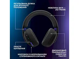 Навушники з мікрофоном Logitech G325 Lightspeed Wireless Black (981-001524) - мініатюра 11