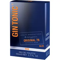Туалетна вода для чоловіків Gin Tonic Original 78 Blue 50 мл - мініатюра 3