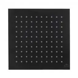 Верхній душ Paffoni Syncro Quadro 200x200xh8 мм із тримачем 400 мм black matt ZSOF075NO + ZSOF063NO, Чорний матовий - мініатюра 4
