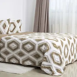 Покривало ТЕП Boho бежевий ромб 220 x 240 см (4-05213_35069) - мініатюра 6