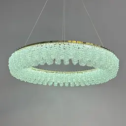 Кришталева підвісна LED-люстра Linisoln 7903-600 100 W, 60 см, 14-19 м2 - мініатюра 6
