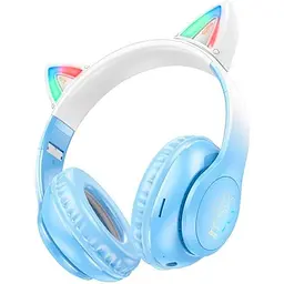 Бездротові навушники Bluetooth Hoco W42 White/Blue Box