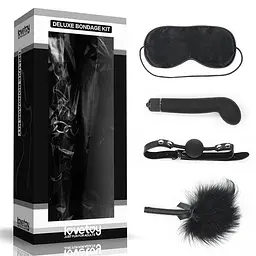 Набір БДСМ - Deluxe Bondage Kit (маска, вібратор, кляп, пір'їнка)