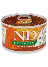 Вологий корм для собак Farmina N&D Grain Free Venison & Pumpkin Mini з олениною та гарбузом 140 г