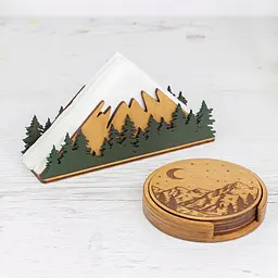 Дерев'яна серветниця VANZA FUJI Oak - мініатюра 5
