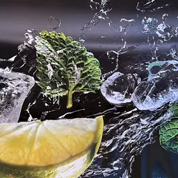 Вінілова наклейка на стіл Ківі та лайм Вода бризки самоклейка Зелений 65х120 см Happy Pocket Z184619 - мініатюра 7