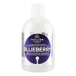 Шампунь для волосся Kallos Cosmetics KJMN Blueberry відновлюючий з екстрактом чорниці, 1 л - мініатюра 2