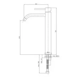 Змішувач для раковини високий Paffoni Light без донного клапана black nickel brushed LIG081NKNSP, Никель - мініатюра 3