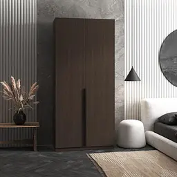 Шафа для одягу Vays M-26, з полицями, ЛДСП, 100×50×220 см - для спальні, вітальні, передпокою