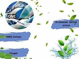 Презервативи One Flavor Waves Свіжа м'ята сині 5 шт. в кейсі (ROZ6501052002) - мініатюра 4