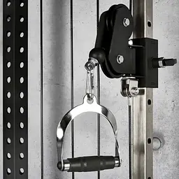 Ручка York Fitness для тяги з гумовою рукояткою, хром - мініатюра 5