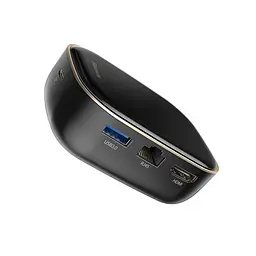 Мультипортовий адаптер USB Хаб Baseus Multi-Functional Charger Type-C CAHUB-AU01 Black - мініатюра 4