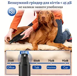 Гріндер для кігтів для котів No brand, триммер для догляду за кігтями, чорний - мініатюра 5