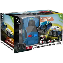 Машинка іграшкова Revolt Rescue Racers на радіокеруванні двостороння сіро-синя (TG1009BLUE) - мініатюра 6