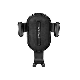 Автотримач для телефону зажим під вагою BOROFONE BH11 Аіг outlet gravity Black - мініатюра 2