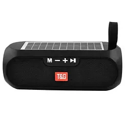 Колонка портативна акумуляторна Bluetooth FM-радіо функція гучномовця сонячна панель 10Вт T&amp;G TG-182