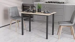 Стіл універсальний Knap Ferrum-decor 750x1000x600 Чорний метал ДСП Дуб Сан-Марино 16 мм (FRD-106339)