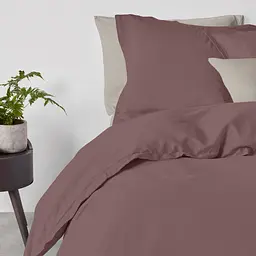 Комплект постільної білизни Cosas євро з простирадлом на резинці MOUSSE CS10 200 x 220 см (Ranfors_Chocolate_El160-Quartz_200) - мініатюра 2
