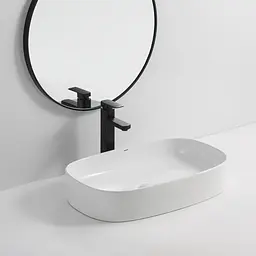 Умивальник накладний Mixxus Premium Bevel-0105 610x375x120 мм MP6524, Білий - мініатюра 8