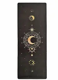 Килимок для йоги EasyFit BlackMoon (замша-каучук) чорний (EF-1926-2) - мініатюра 2