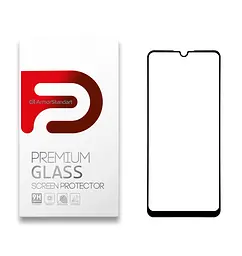 Захисне скло для HUAWEI Y6P, Full Glue, 2.5D, на весь екран, глянцеве, загартоване 9H, повне проклеювання по всій поверхні, з чорною рамкою, протиударне, ArmorStandart (ARM56724)