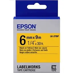 Картридж зі стрічкою Epson LK2YBP для принтерів LW-300/LW-400/LW-400VP/LW-600P/LW-700/LW-Z710/LW-900P/LW teh0015189
