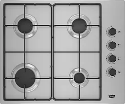 Газова варильна поверхня Beko HIGG 64123 SX Хром (6788125)