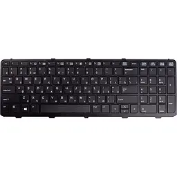Клавіатура для ноутбука HP Probook 450, 450 G1, 455 чорний, чорний фрейм
