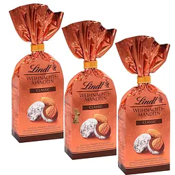 Шоколадні цукерки з мигдалем Lindt Weihnachts Mandeln Classic 100 г - мініатюра 2