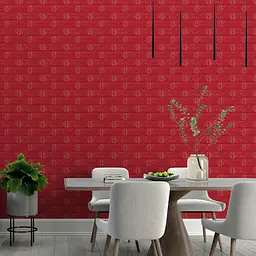 Самоклеюча 3D панель Sticker Wall SW-00001364 Червона 700х770х3мм - мініатюра 5
