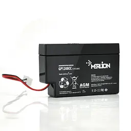 Акумуляторна батарея AGM MERLION GP-1208СС 12 В 0,8 А·год - мініатюра 1