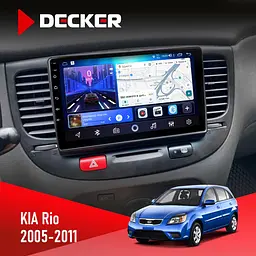 Штатна магнітола KIA Rio (JB) 2005-2011 Black Decker D9-006 4x64, 4G Decker (НФ-00005026)