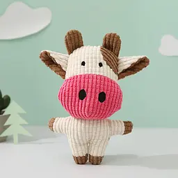 М'яка іграшка для собак Derby Pink Cow - мініатюра 1