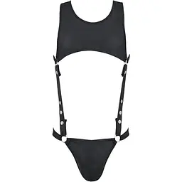 Чоловічий боді Passion 056 Body Adam black L/XL - мініатюра 3