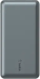 Акумулятор портативний літій-іонний Power Bank 20000мА·год 15Вт 2хUSB-A/USB-C cірий Belkin teh0019294