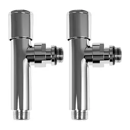 Комплект дизайн кранів Ideale Dante 1/2”x1/2” хром - мініатюра 3