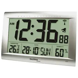 Настінний годинник Technoline WS8009 Silver (WS8009) - мініатюра 1