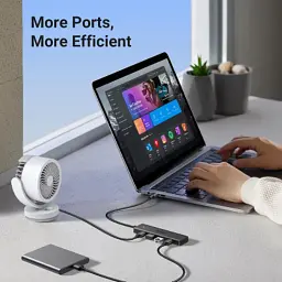 Концентратор Ugreen USB 3.0 to 4хUSB 3.0 1.0m Space Gray CM219 (35574) - мініатюра 7