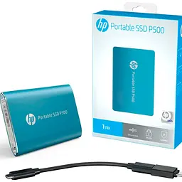 Зовнішній SSD накопичувач HP P500 500 GB Blue [7PD54AA] [105551] - мініатюра 6
