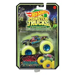 Базова машинка-позашляховик Hot Wheels Monster Trucks Power Сяючі в темряві 1:64 в асортименті (HCB50) - мініатюра 7