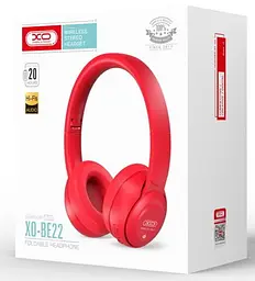 Безпровідні навушники XO BE22 Stereo Wireless Headphones Червоний - мініатюра 4