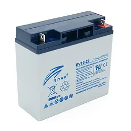 Тягова акумуляторна батарея RITAR EV12-22,12V 22Ah, L5 ( 181 х 77 х 170 ), Q4