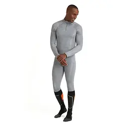 Термоштани Falke ESS Wool-Tech Tights Man Grey Heather S (1097-33483-3757 S) - мініатюра 4